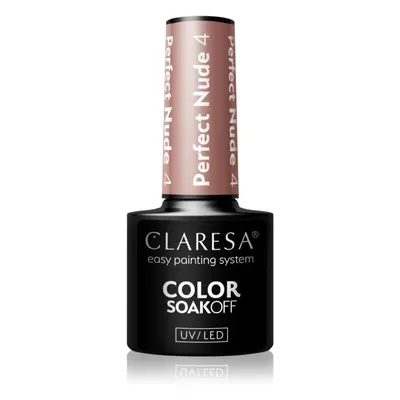 Claresa SoakOff UV/LED Color Perfect Nude géles körömlakk árnyalat 4 5 g