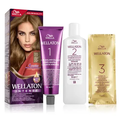 Wella Wellaton Intense tartós hajfesték Argán olajjal árnyalat 7/0 Medium Blonde 1 db