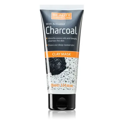 Beauty Formulas Charcoal mélytisztító arcmaszk aktív szénnel 100 ml