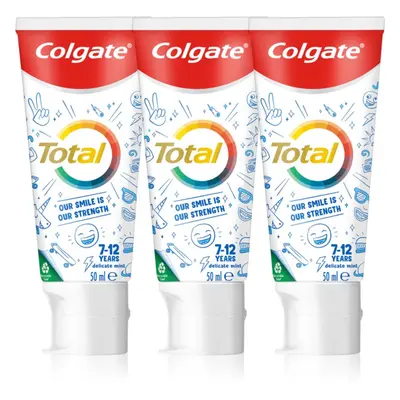 Colgate Total Junior fogkrém a szájüreg és fogak alapos tisztítására gyermekeknek 3x50 ml