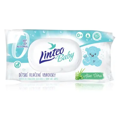 Linteo Baby Pure & Fresh finom nedves törlőkendők gyermekeknek aloe verával 80 db