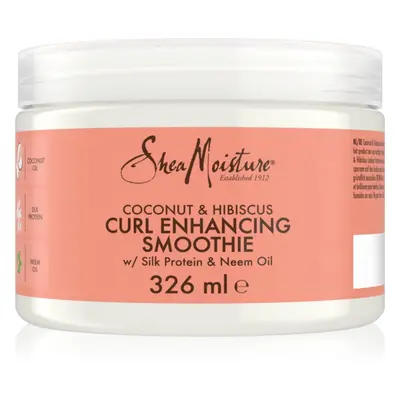 Shea Moisture Coconut & Hibiscus öblítést nem igénylő krém göndör hajra 340 g