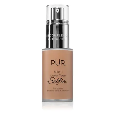 PÜR Cosmetics 4-in-1 Love Your Selfie alapozó és korrektor 2 az 1-ben árnyalat TN3 30 ml