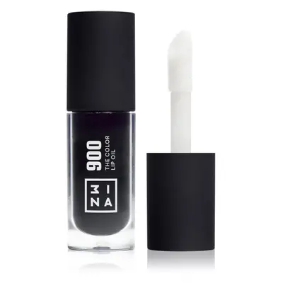 3INA The Color Lip Oil hidratáló olaj az ajkakra árnyalat 900 - Jet black, sheer 4 ml