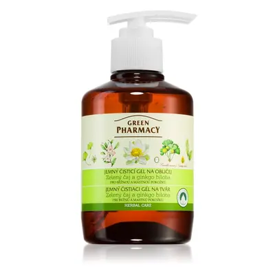 Green Pharmacy Green Tea Face Wash lágy tisztító gél kombinált és zsíros bőrre 270 ml