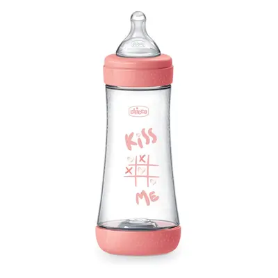 Chicco Perfect 5 cumisüveg 4 m+ Fast Flow Pink 300 ml