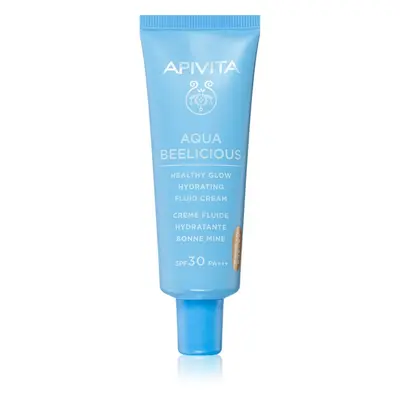 Apivita Aqua Beelicious gyengéd tonizáló fluid az élénk bőrért SPF 30 40 ml