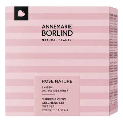 ANNEMARIE BÖRLIND Rose Nature Supreme Glow X-MAS Set ajándékszett a tökéletes bőrért