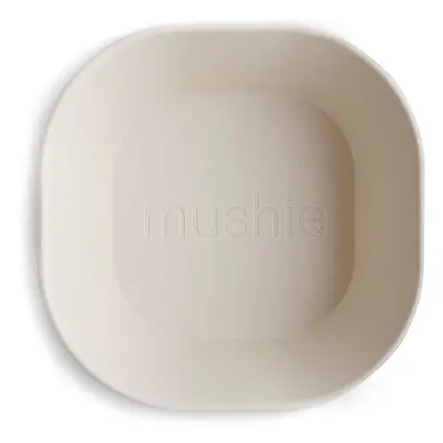 Mushie Square Dinnerware Bowl tál Ivory 2 db