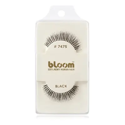 Bloom Natural ragasztható műszempilla természetes hajból No. 747S (Black) 1 cm