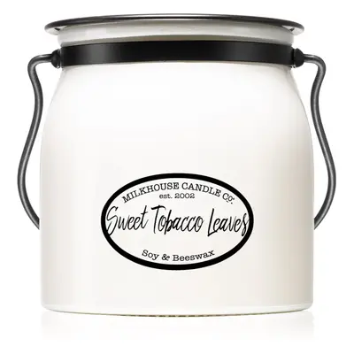 Milkhouse Candle Co. Creamery Sweet Tobacco Leaves illatgyertya Butter Jar 454 g