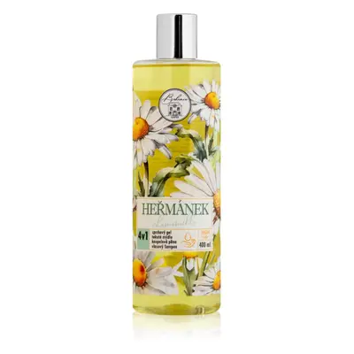 Bohemia Gifts & Cosmetics Flower Line Chamomilla tisztító gél testre és hajra 4 in 1 400 ml