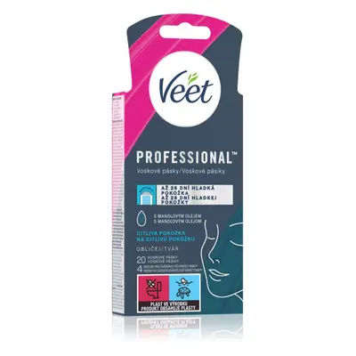 Veet Professional szőrtelenítő viasz csík az érzékeny arcbőrre 20 db