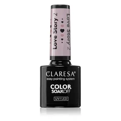 Claresa SoakOff UV/LED Color Love Story géles körömlakk árnyalat 2 5 g