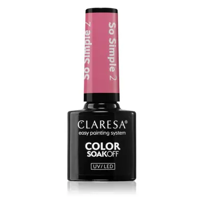 Claresa SoakOff UV/LED Color So Simple géles körömlakk árnyalat 2 5 g