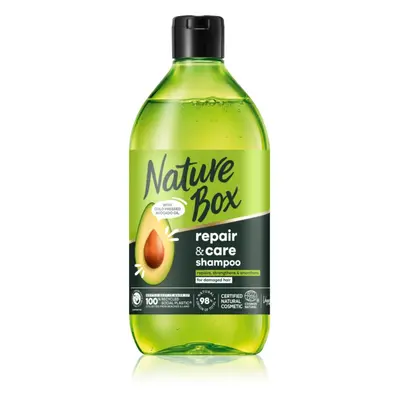 Nature Box Avocado mélyregeneráló sampon a töredezett hajvégekre 385 ml