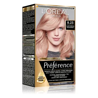 L’Oréal Paris Préférence hajfesték árnyalat 8.23 Medium Rose Gold 1 db