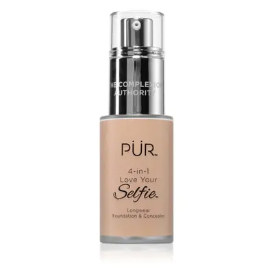 PÜR Cosmetics 4-in-1 Love Your Selfie alapozó és korrektor 2 az 1-ben árnyalat LG6 30 ml