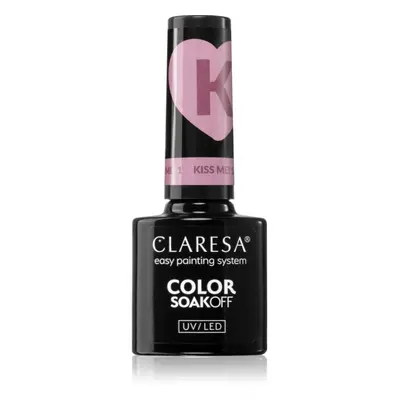 Claresa SoakOff UV/LED Color Kiss Me géles körömlakk árnyalat KISS ME 1 5 g