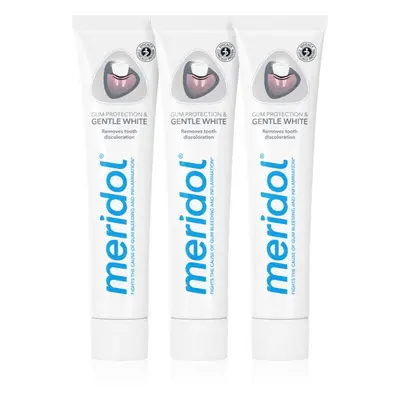 Meridol Gum Protection Whitening fehérítő fogkrém 3 x 75 ml