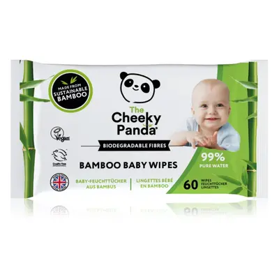 Cheeky Panda Bamboo Baby Wipes nedves törlőkendők gyermekeknek bambusz 60 db