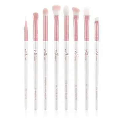 Luvia Cosmetics Prime Vegan All Eye Want ecset szett szemre Candy (Pearl White / Rose) 8 db