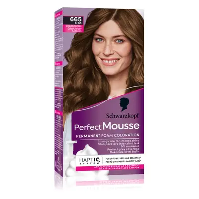 Schwarzkopf Perfect Mousse tartós hajfesték árnyalat 665 Choco Toffee 1 db