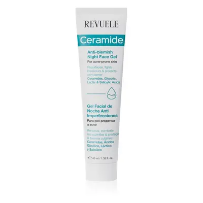 Revuele Ceramide Anti-Blemish Night Face Gel gél a bőr tökéletlenségei ellen éjszakára 40 ml