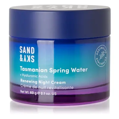 Sand & Sky Tasmanian Spring Water Renewing Night Cream megújító éjszakai krém 60 g