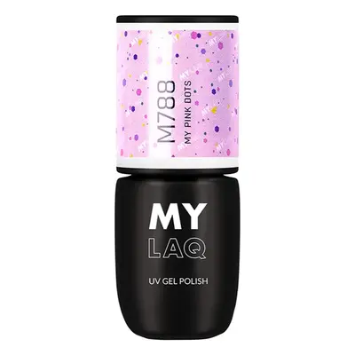 MYLAQ UV Gel Polish géles körömlakk árnyalat My Pink Dots 5 ml