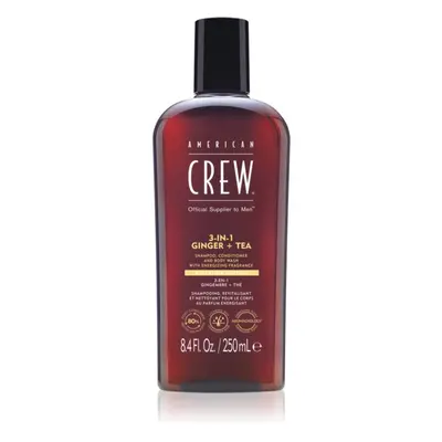 American Crew 3 in 1 Ginger + Tea 3 az 1 sampon, kondicionáló és tusfürdő uraknak 250 ml