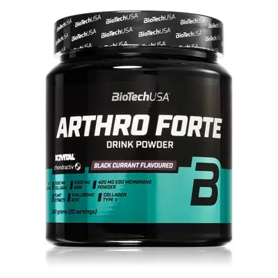 BioTechUSA Arthro Forte italpor az ízületek és porcok táplálására íz Black Currant 340 g