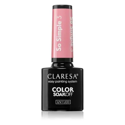 Claresa SoakOff UV/LED Color So Simple géles körömlakk árnyalat SO SIMPLE 3 5 g