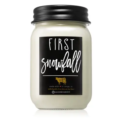 Milkhouse Candle Co. Farmhouse First Snowfall illatgyertya Mason Jar 369 g