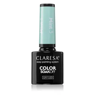 Claresa SoakOff UV/LED Color Mint géles körömlakk árnyalat 3 5 g