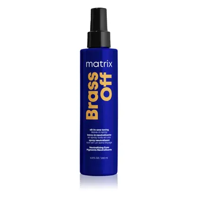 Matrix Brass Off haj spray semlegesíti a sárgás tónusokat 200 ml