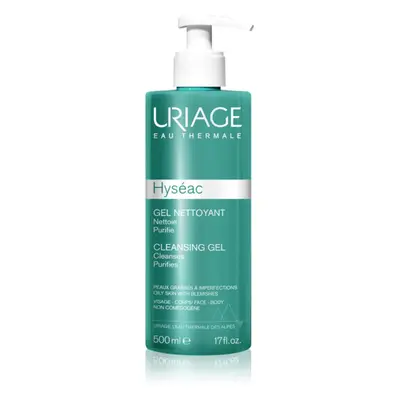 Uriage Hyséac Cleansing Gel lágy tisztító gél arcra és testre 500 ml