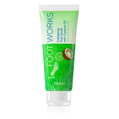 Avon Foot Works Coconut Oil peeling lábakra 75 ml