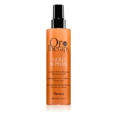 Fanola Oro Therapy Gold Bi-Phase 2 fázisú, öblítést nem igénylő kondicionáló 200 ml