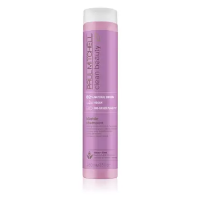 Paul Mitchell Clean Beauty Blonde Shampoo lila sampon szőkített, melírozott, hideg szőke hajra 2