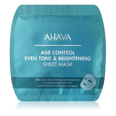 AHAVA Time To Smooth fehérítő gézmaszk a ráncok ellen 1 db