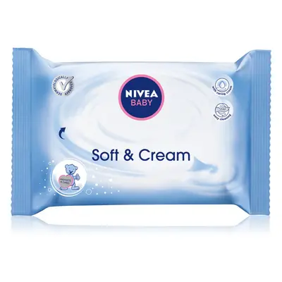 NIVEA BABY Soft & Cream tisztító törlőkendő 57 db