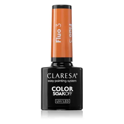 Claresa SoakOff UV/LED Color Fluo géles körömlakk árnyalat 3 5 g