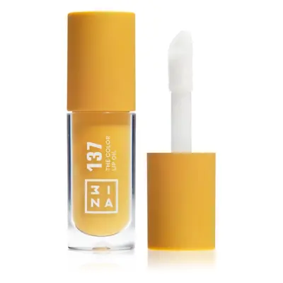 3INA The Color Lip Oil hidratáló olaj az ajkakra árnyalat 137 - Bright honey yellow, sheer 4 ml