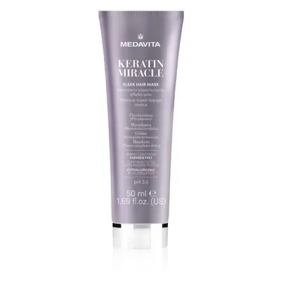 Medavita Keratin Miracle Sleek Hair Mask hidratáló kisimító maszk 50 ml