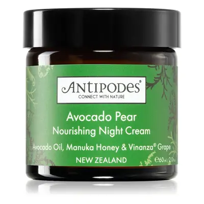 Antipodes Avocado Pear Collagen-Boosting Night Cream éjszakai tápláló krém az arcra 60 ml