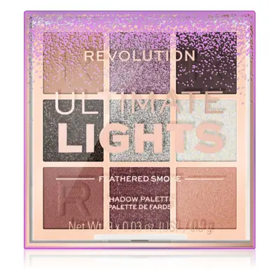 Makeup Revolution Ultimate Lights szemhéjfesték paletta árnyalat Smoke 8,1 g