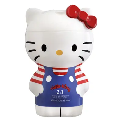 Hello Kitty Shampoo and Shower Gel 2 in 1 tusfürdő gél és sampon 2 in 1 gyermekeknek 2D 400 ml