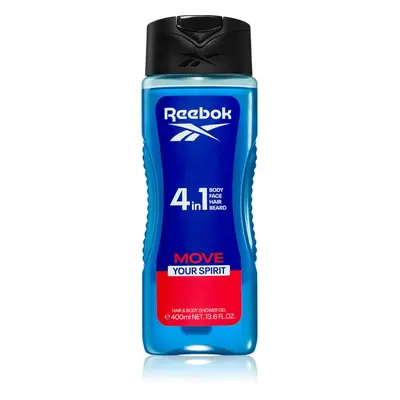 Reebok Move Your Spirit felfrissítő tusfürdő gél 4 in 1 400 ml