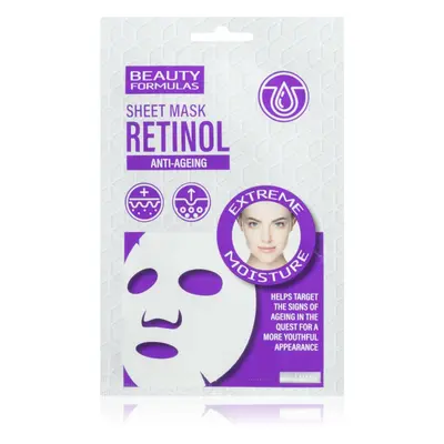 Beauty Formulas Retinol arcmaszk a bőröregedés ellen 1 db